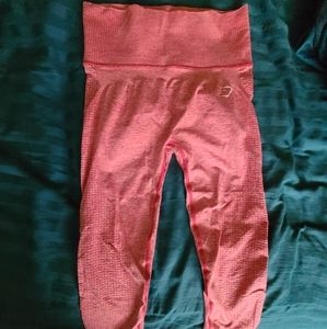 gymshark vital rise leggings - pink marl-Medium